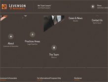 Tablet Screenshot of levensonlaw.com